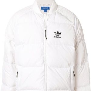 White adidas puffer jacket, bought at adidas store, never worn